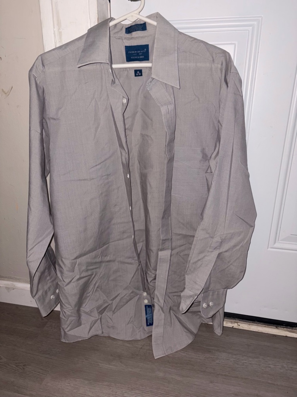 Towncraft Light Gray Men's Dress Shirt
